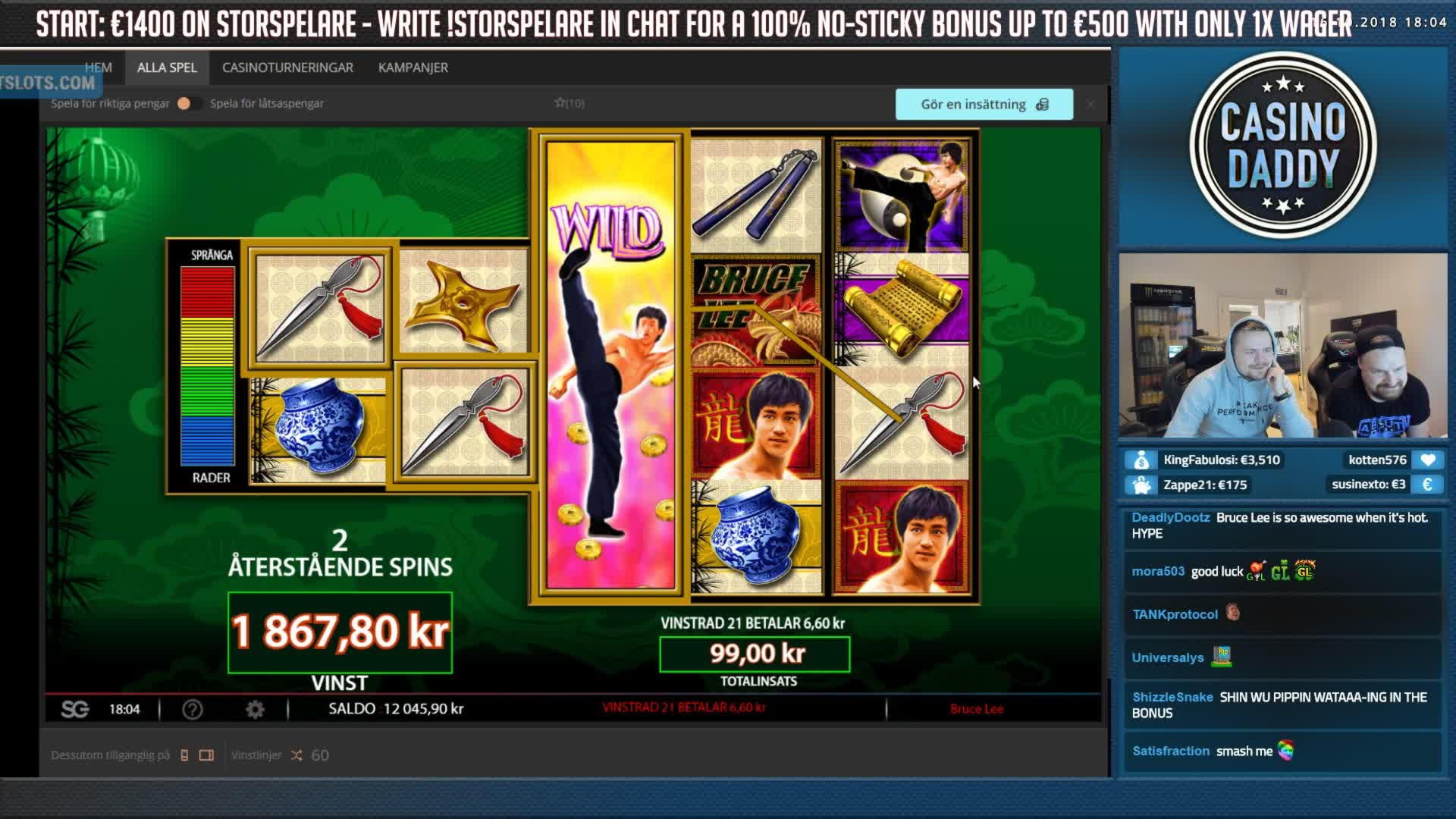 280 Free Spins no deposit casino at Dunder Casino