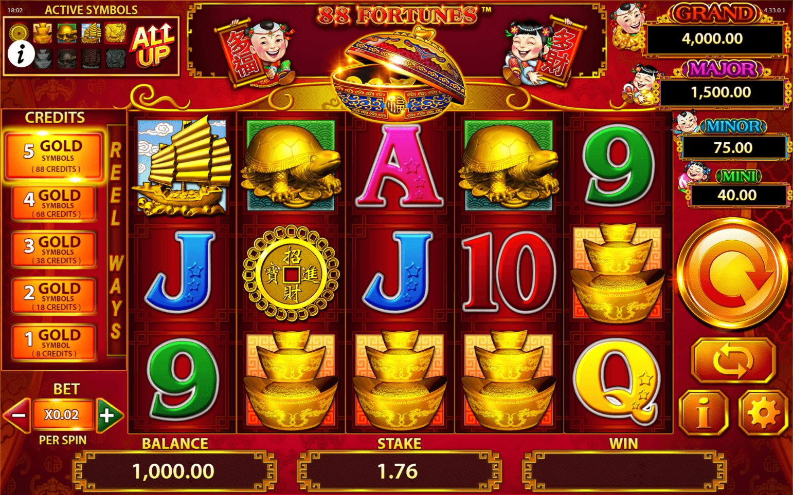 75% Casino match bonus at BGO Casino