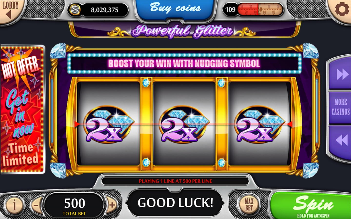$590 Casino tournaments freeroll at Sloty Casino