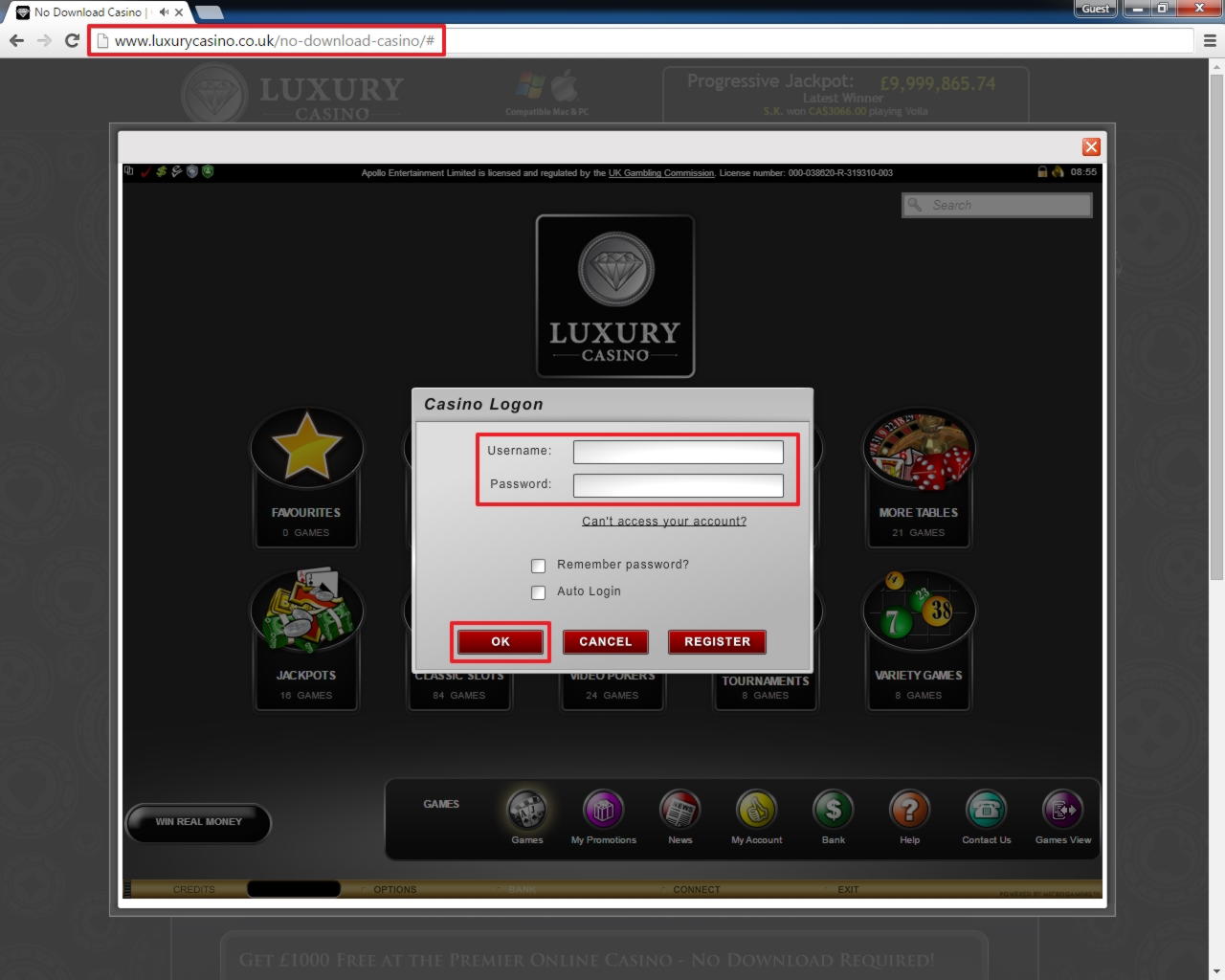 €175 Casino chip at Guts Casino