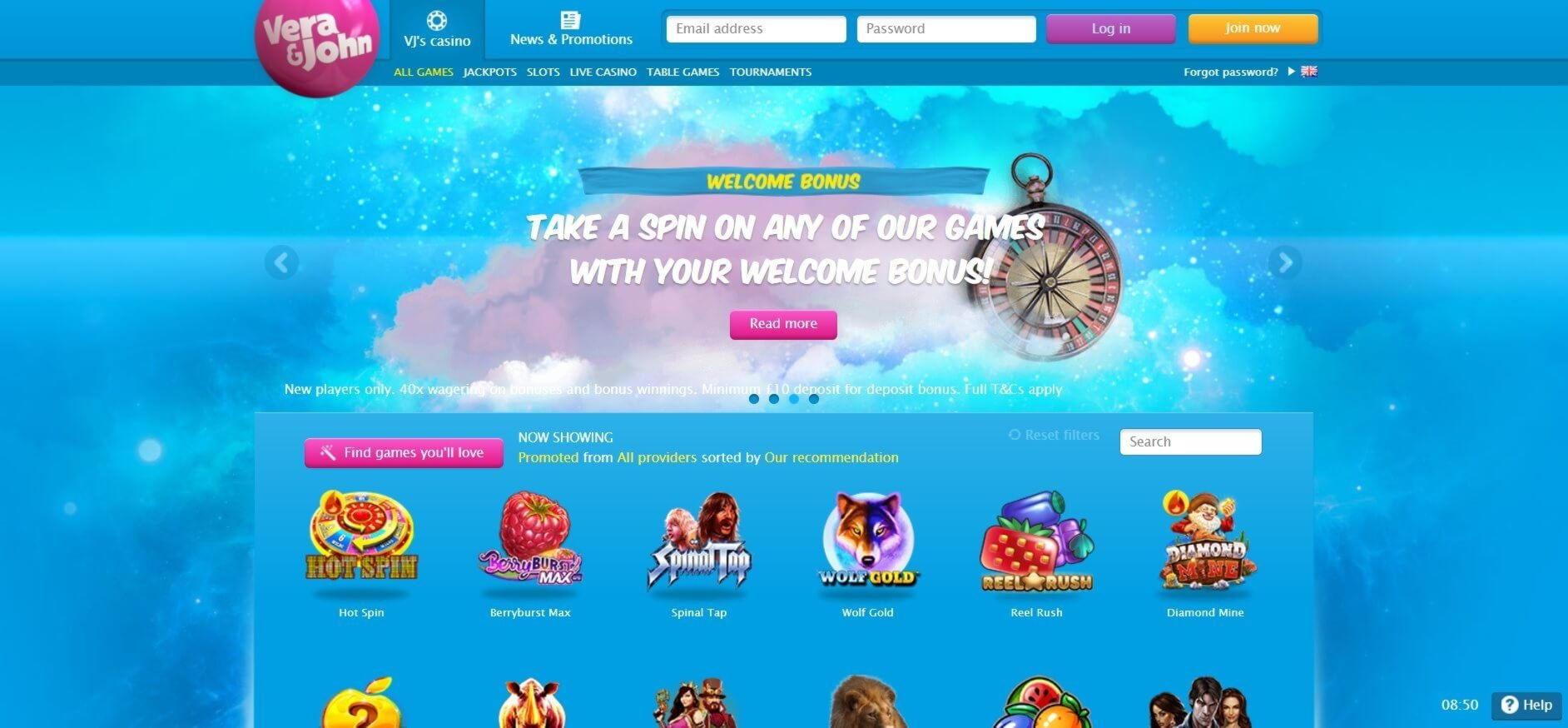 190% No Rules Bonus! at William Hill Casino