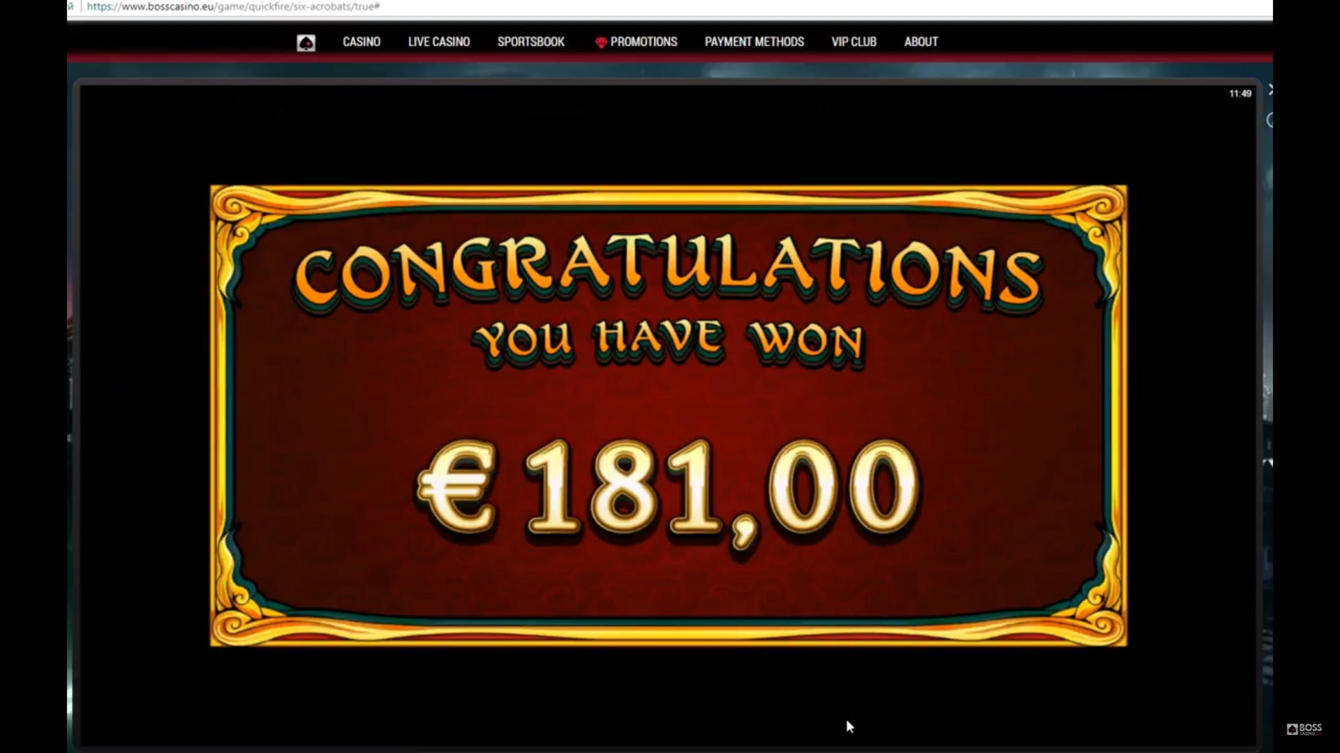 €135 casino chip at Royal Panda Casino