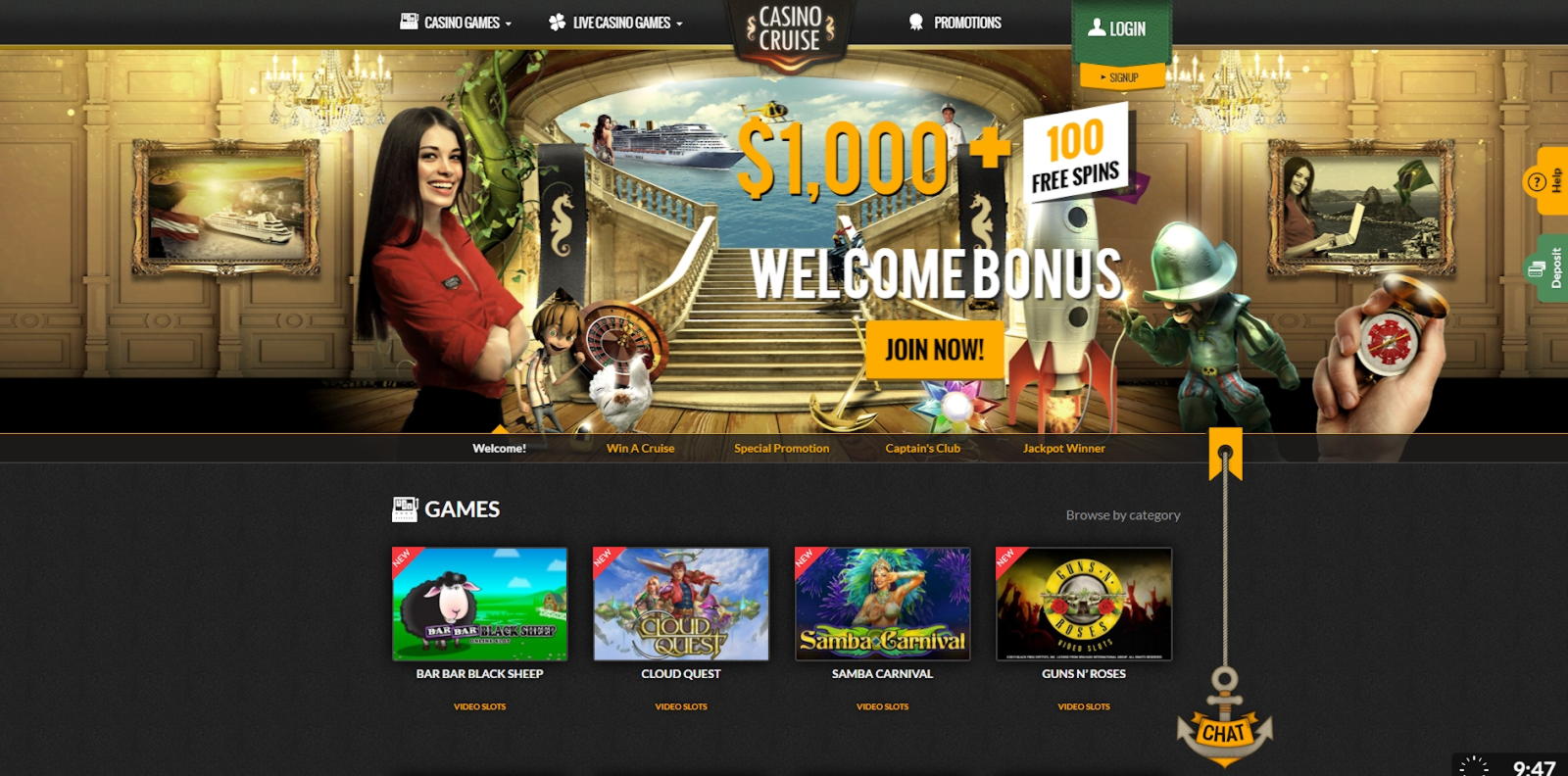 735% No Rules Bonus! at Guts Casino