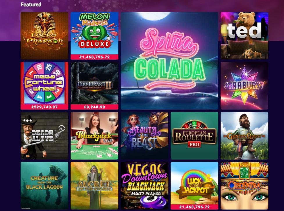 185% Casino Welcome Bonus at BGO Casino