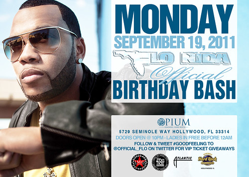 Flo Rida Birthday Party at Opium at the Seminole Hard Rock & Casino Monday, Sept 19