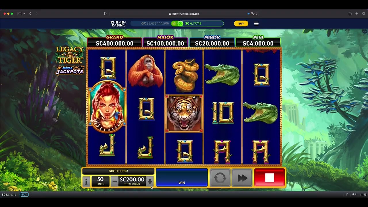 CHUMBA Canadian Online Casino | HIGH LIMIT | $200 BET | BIG WIN on Legacy of the Tiger