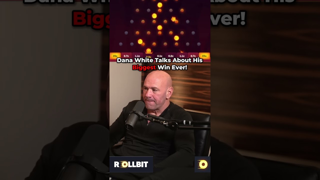 Dana White Talks About His Biggest Win Ever At The Canadian Online Casino! #danawhite #blackjack #Canadian Online Casino #rollbit